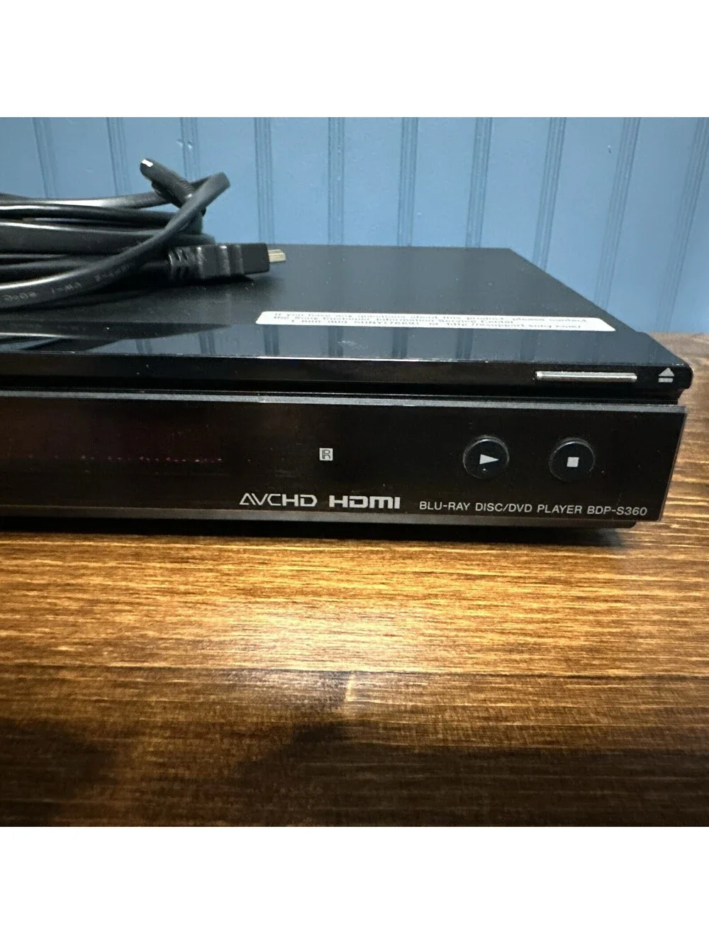 Sony BDP-S360 1080p Blu-Ray Disc/DVD Player Power Cord & HDMI Tested